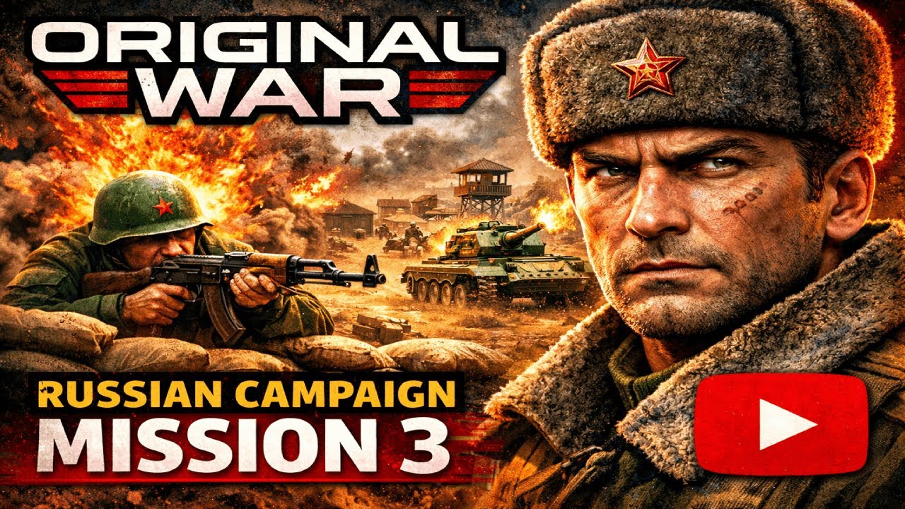 Original War Russian Campaign Mission 3 Walkthrough No Commentary | Full Mission Gameplay PC