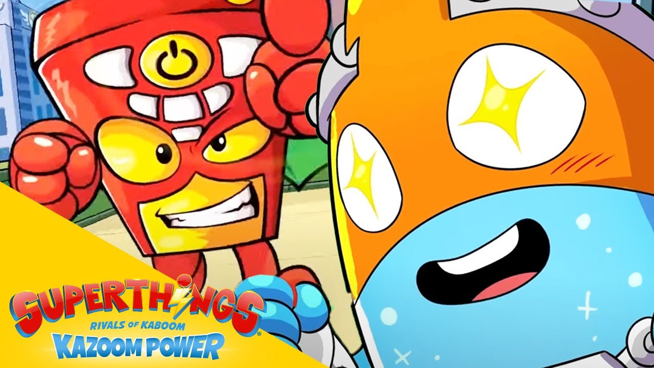 KARAOKE SUPERTHINGS 🎵 &iexcl;SUPERTHINGS en KABOOM CITY! 🎵  DIBUJOS para NI&Ntilde;OS #DibujosdeSuperh&eacute;roes