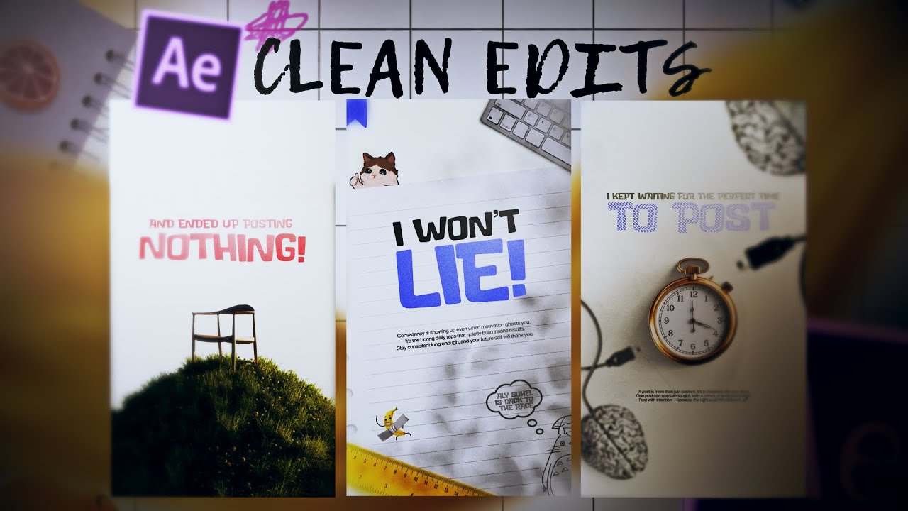 Clean Motion Graphics + 3D Camera in After Effects