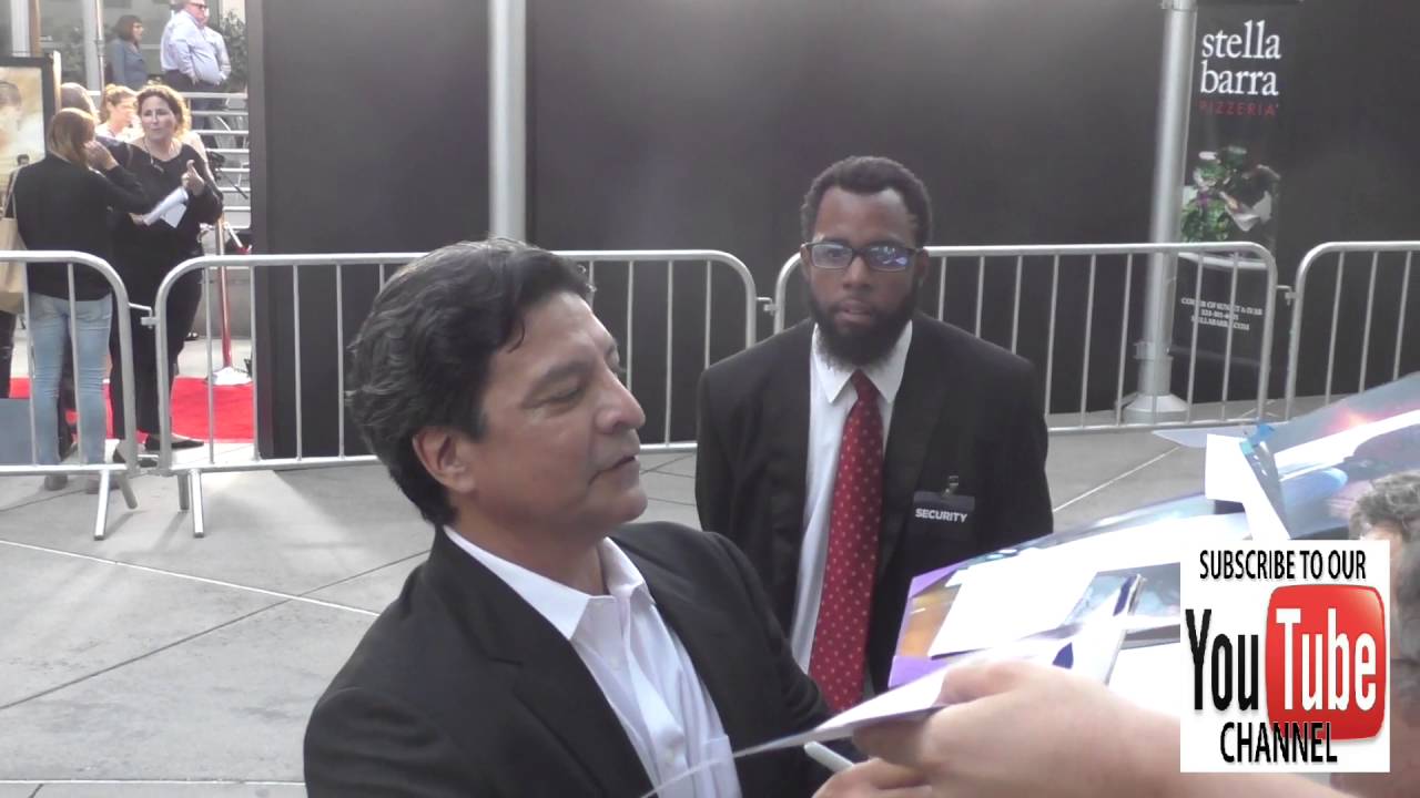 Gil Birmingham greets fans outside ArcLight Theatre in Hollywood