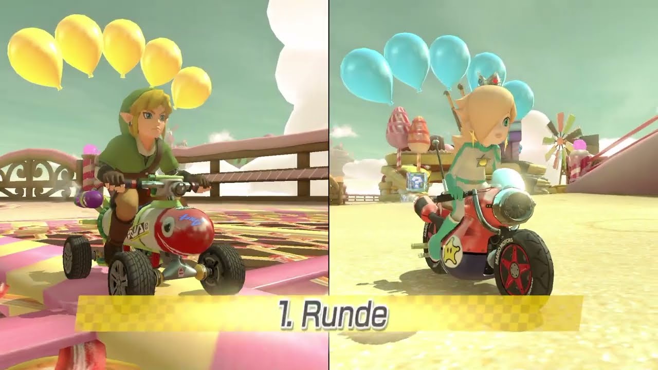 Tochter gegen Vater, Mario Kart, Ballonschlacht,  vielen Dank @olimagfeelinara