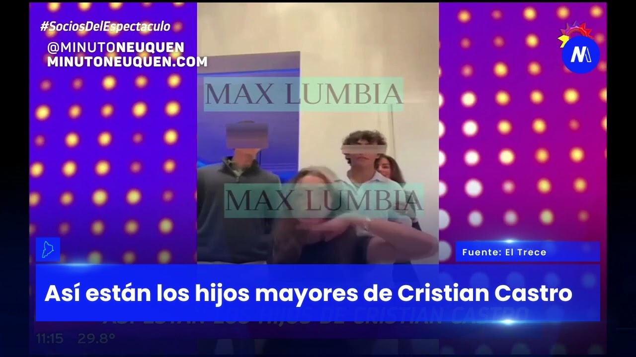 Así están hoy los hijos mayores de Cristian Castro