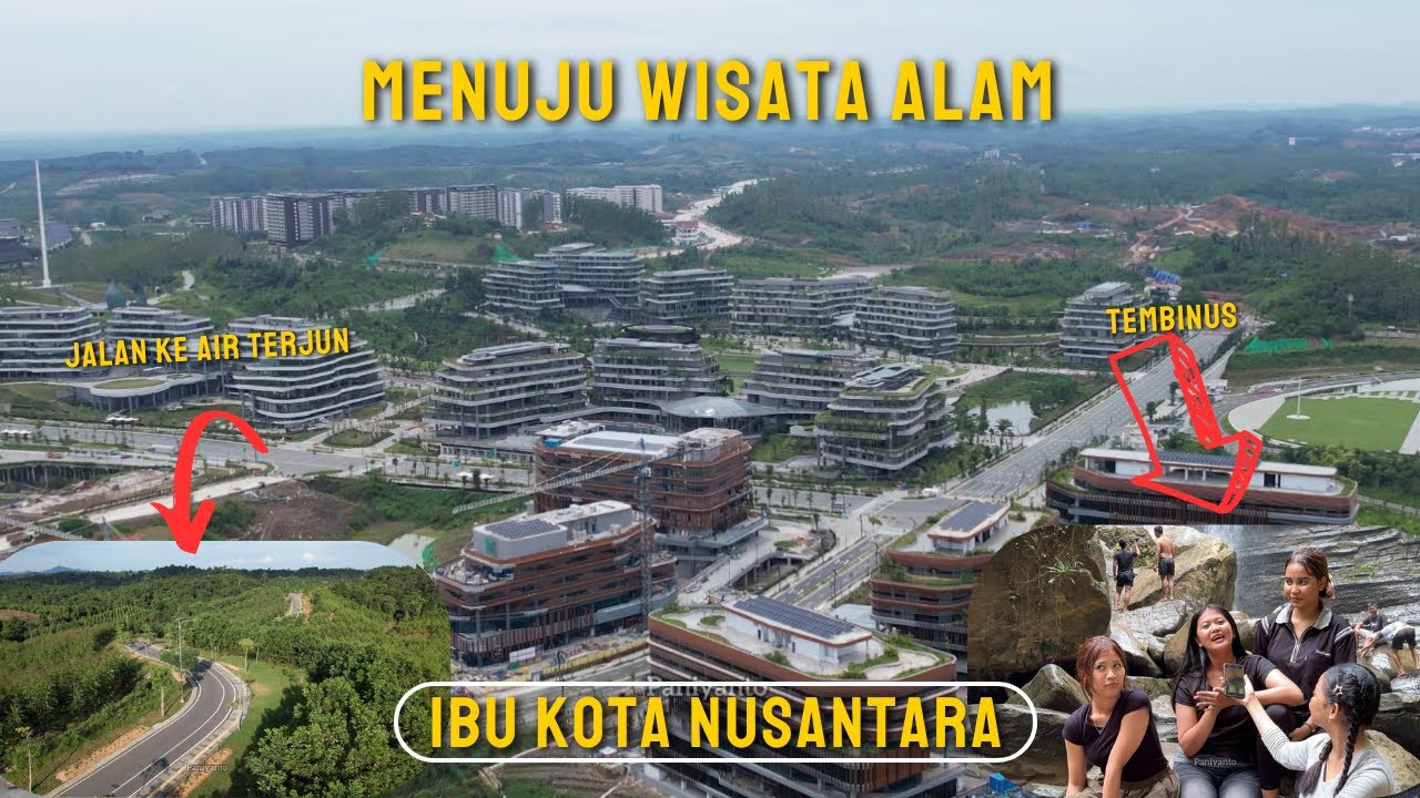 RAMAI DI KUNJUNGI WISATA ALAM AIR TERJUN YANG ADA DI IBU KOTA NUSANTARA