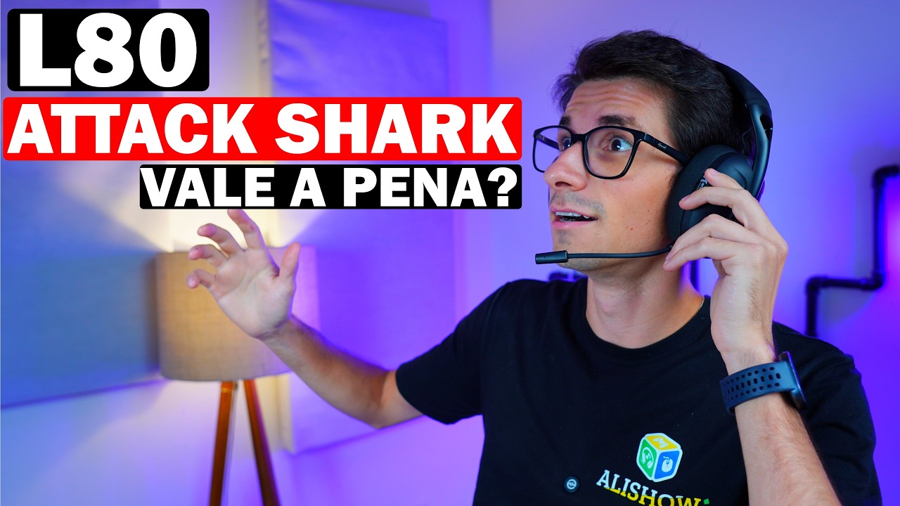 COMPREI! HEADSET GAMER ATTACK SHARK L80 SEM FIO - VALE A PENA?