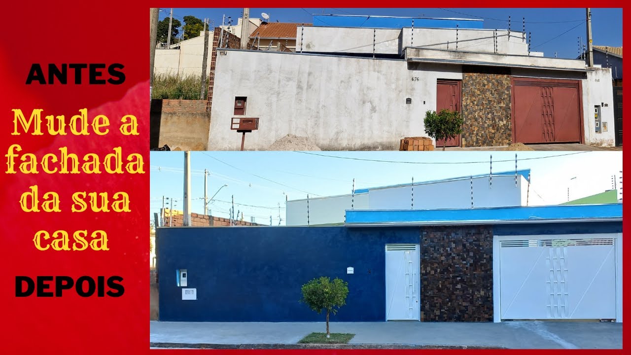 "Fachada Incrível! Como Aplicar Cimento Queimado  Deixar sua Casa Moderna"