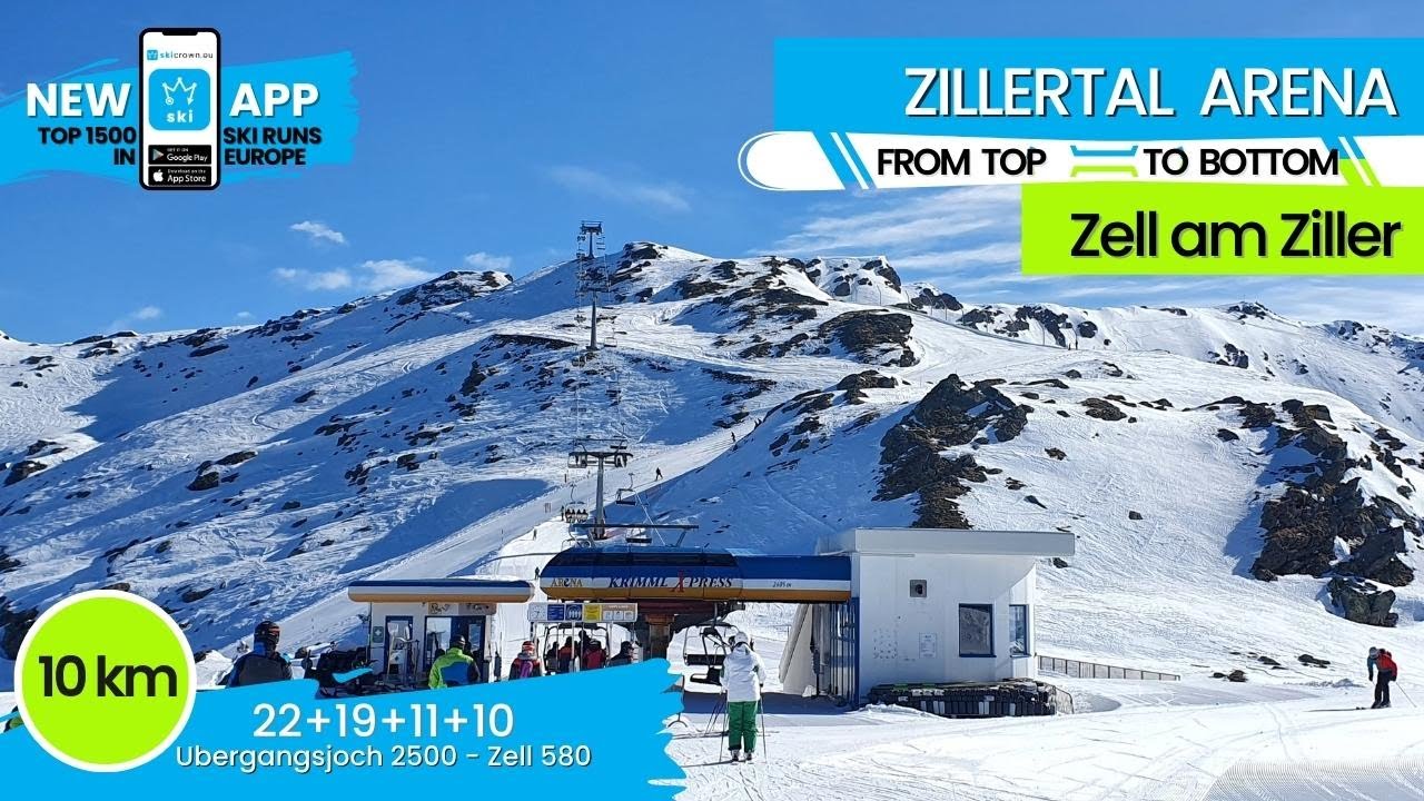 Zillertal Arena / #7 of TOP 10 longest ski runs in Austria - 10 km, from top to bottom