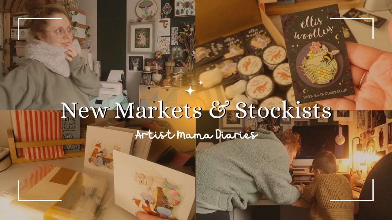 Spring Market Season & New Stockists 🌷 | Artist Mama Diaries 🐻 | Studio Vlog 🌿