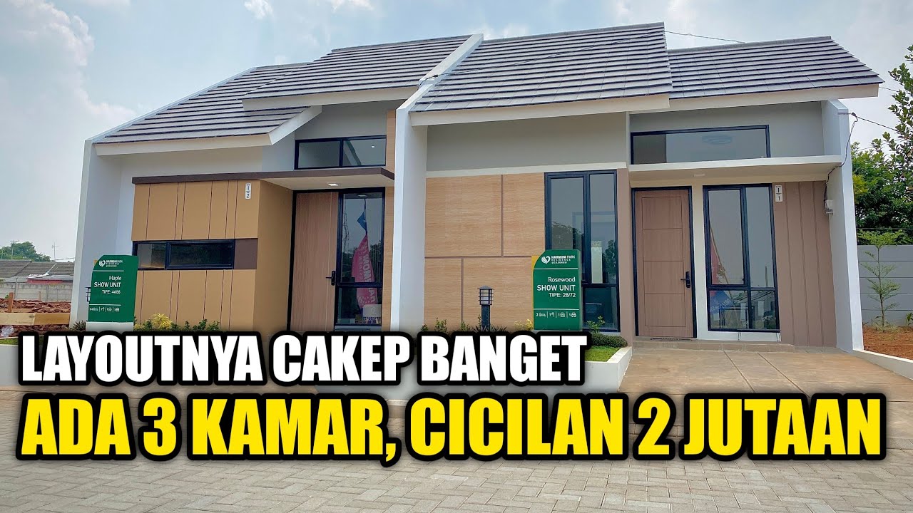 RUMAH MINIMALIS 3 KAMAR TIDUR CICILAN 2 JUTAAN, HARMONI PARK RESIDENCE