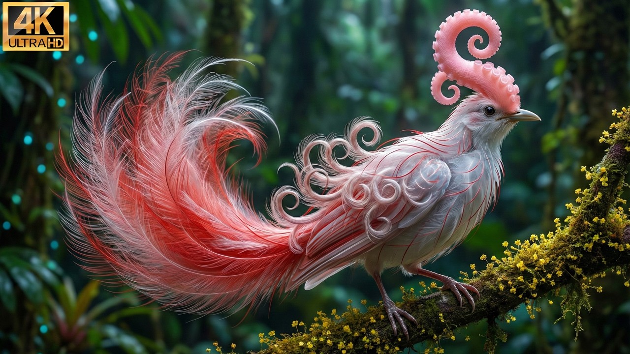 Explore 100 of the Most Beautiful Tropical Forest Birds | 4K Nature Sound ASMR