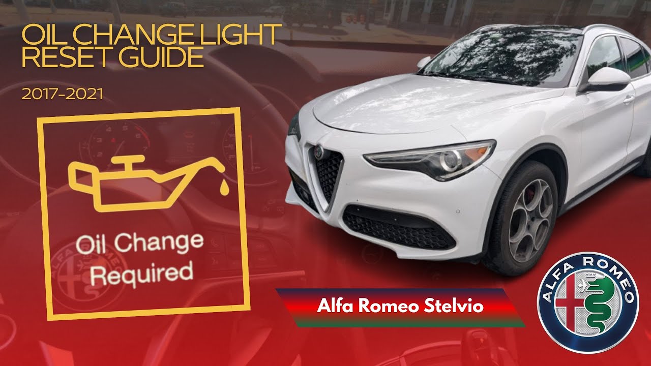 Как самостоятельно сбросить индикатор неисправности системы смазки Alfa Romeo Stelvio после замен...