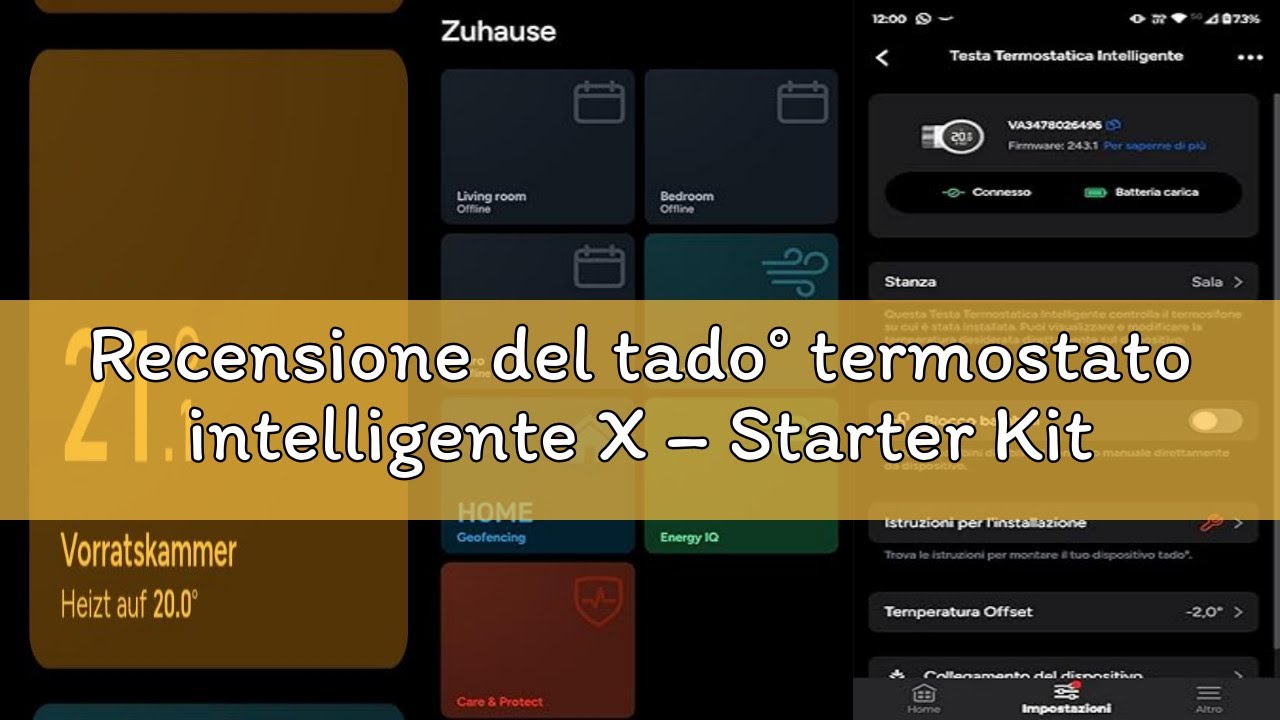 Recensione del tado° termostato intelligente X – Starter Kit con Bridge X, controllo del riscaldamen