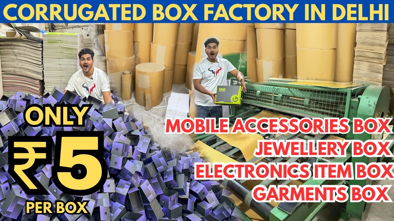 Corrugated Box Manufacturing Factory In Delhi | Starting @₹5 | Packing Box Factory, MDF Box, etc
