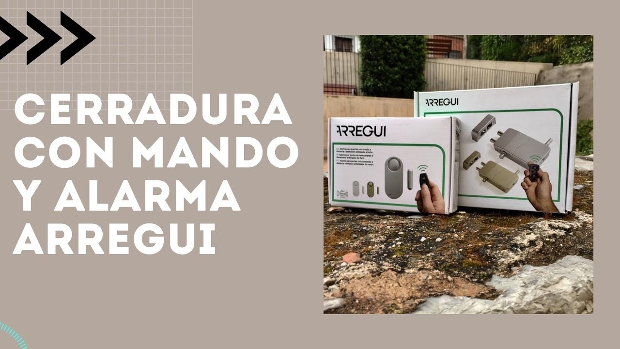 CERRADURA CON MANDO Y ALARMA ARREGUI