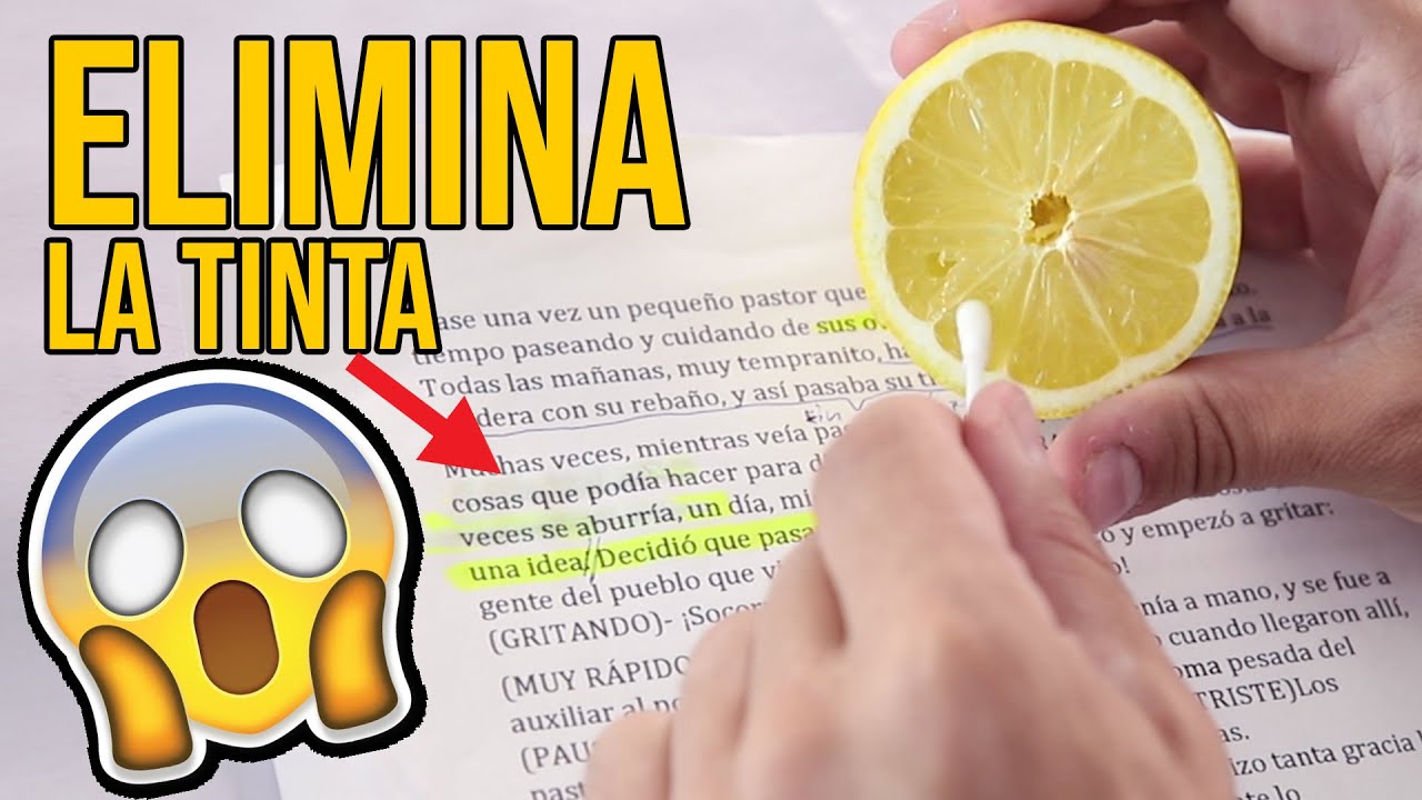 ELIMINA LA TINTA CON ESTE TRUCO CON UN LIMÓN