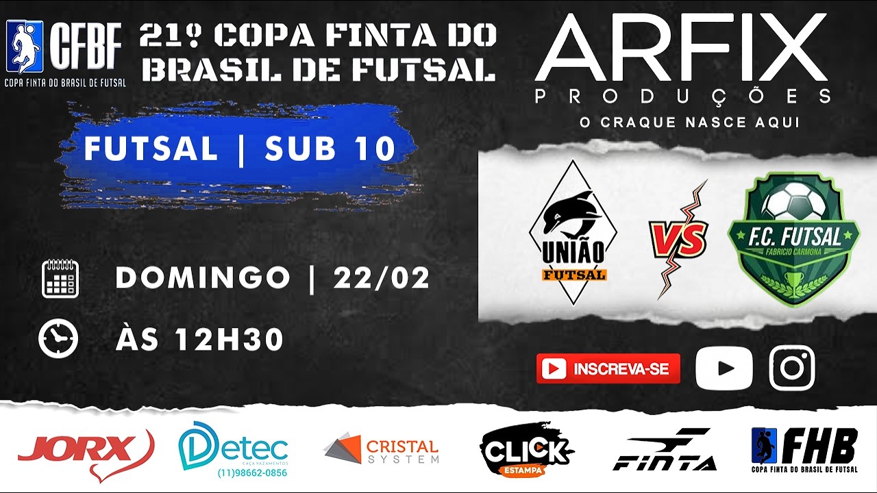 UNIÃO FUTSAL x FC FUTSAL - FUTSAL | SUB 10