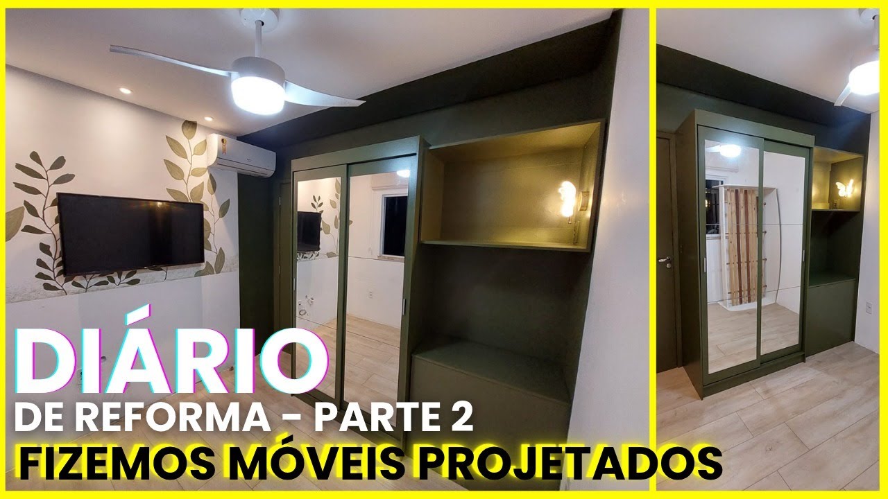 DIÁRIO DE REFORMA QUARTO DOS MENINOS PARTE 2: Tá ficando igualzinho ao projeto 3D! #quartodossonhos