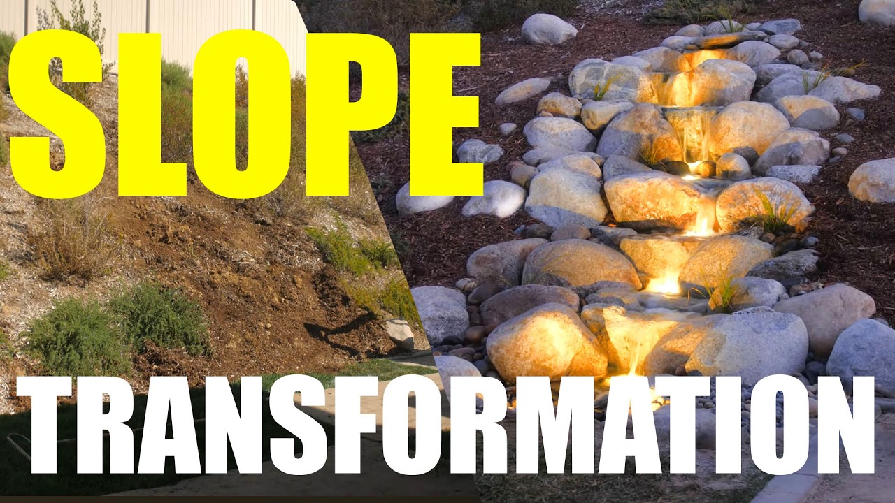 Pondless Waterfall on a Slope | Temecula, CA Water Feature Build & Design Walkthrough