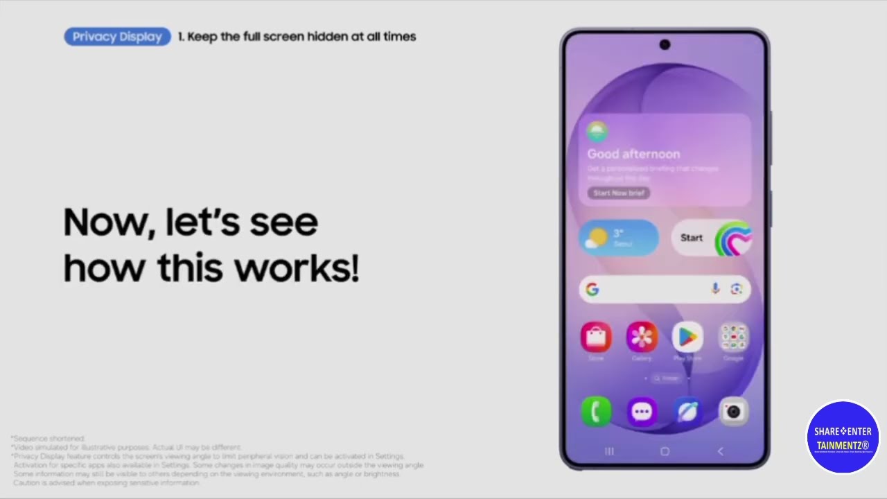 How to use Privacy Display | Samsung Galaxy S8 Ultra #Samsung #galaxys6ultra #smartphone #technology