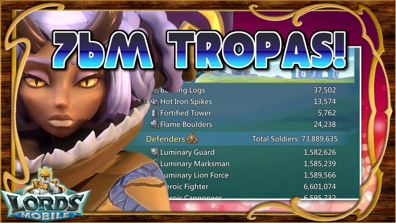 💀 76M de tropas cereadas! Volvemos a las masacres junto a la familia Wolf! - Lords Mobile ES