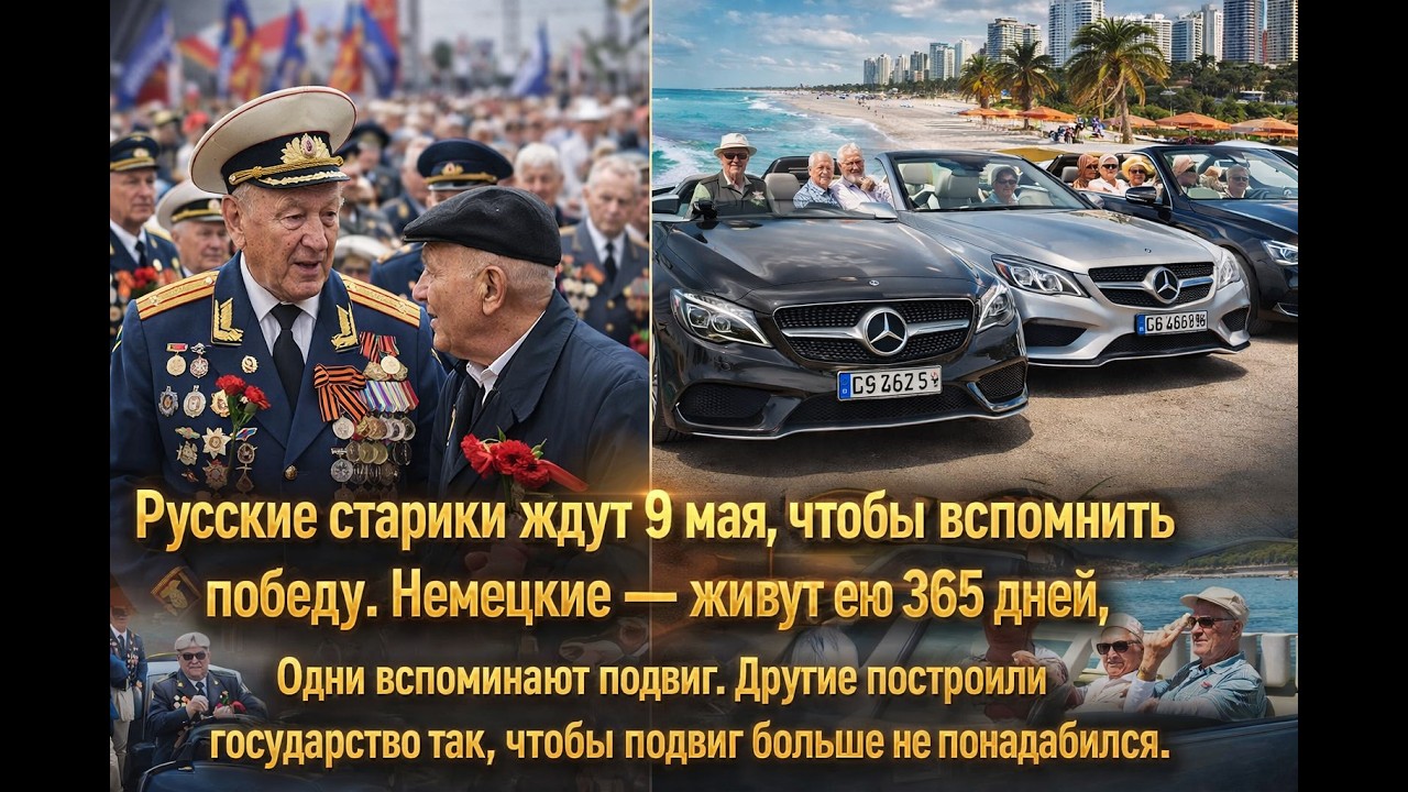 Пока русские ветераны надевают медали раз в год, немцы купаются в роскоши ежедневно