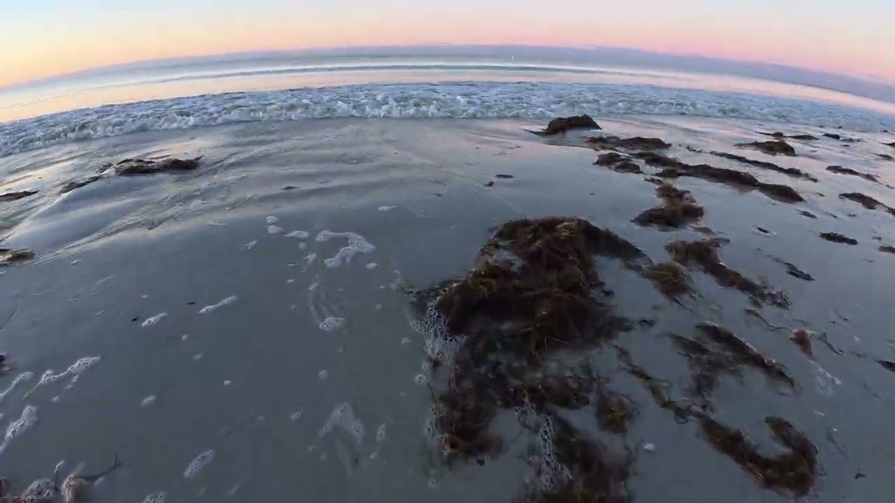 Waves, wind, sunrise, Fort Myers Beach