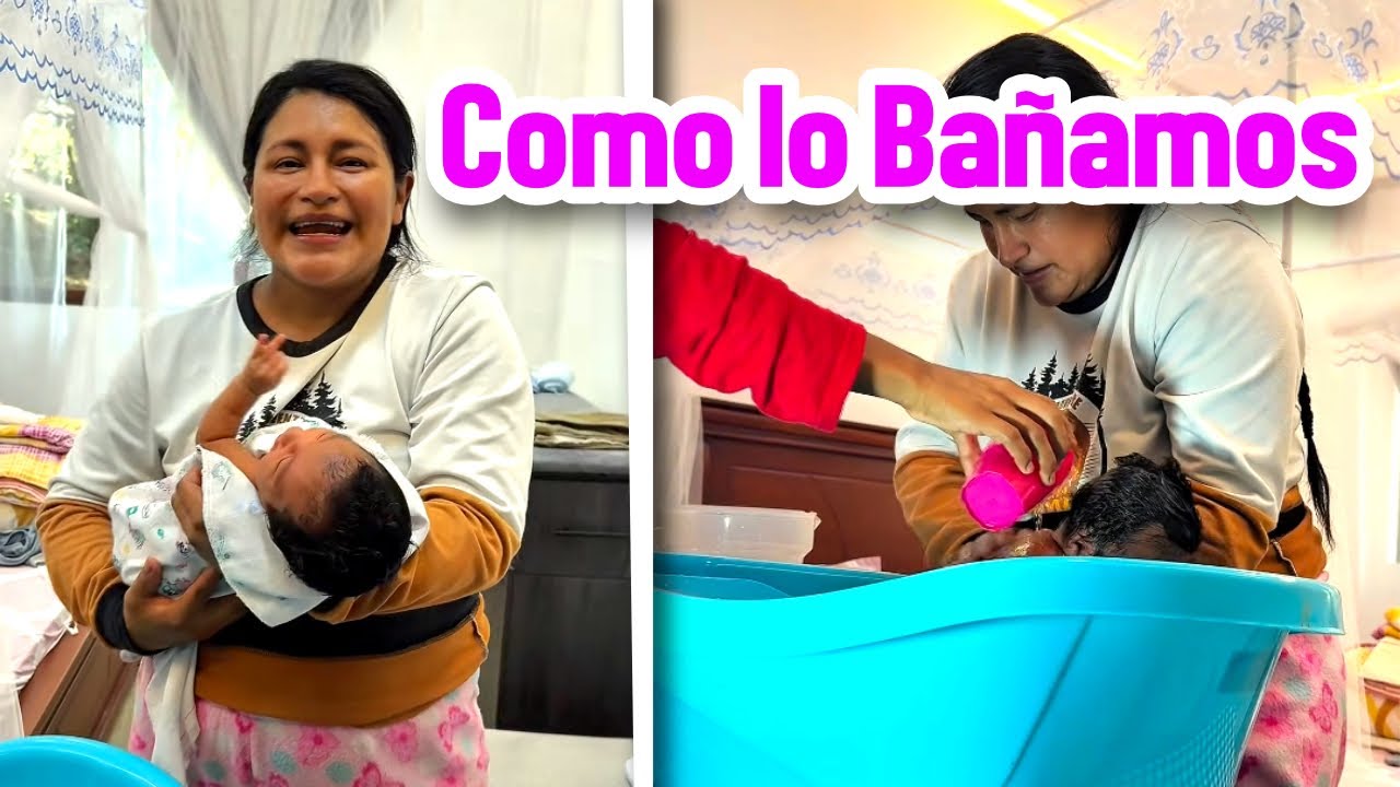 Después de 30 Días de Reposo… ¡A la Mamá Primerizaza le Tocó el Primer Baño del Príncipe!