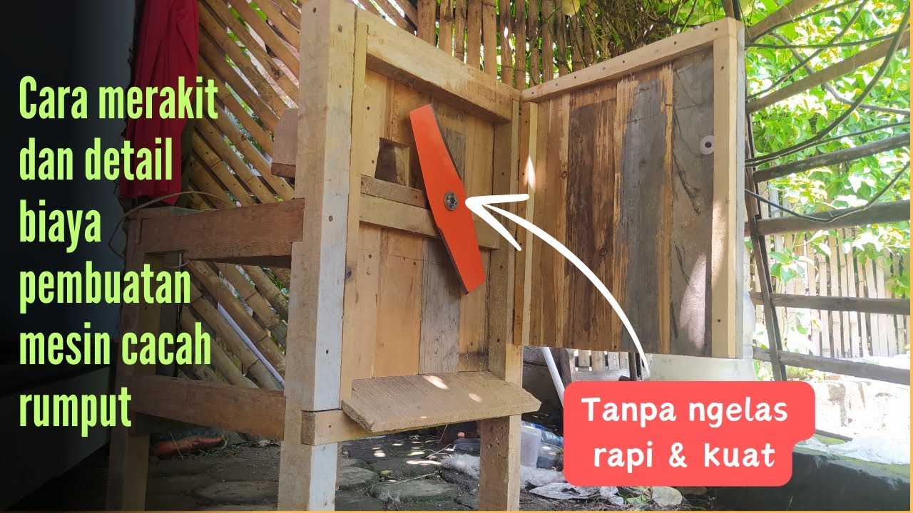 Membuat mesin cacah rumput sederhana