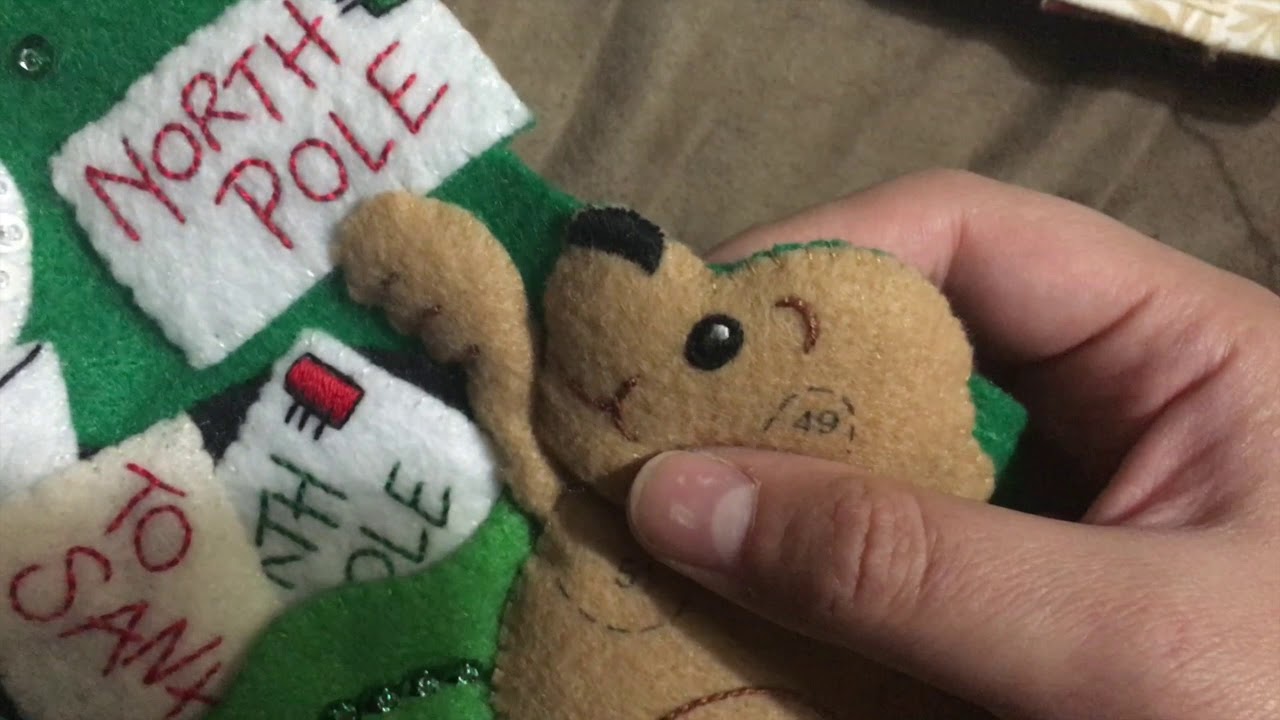 Bucilla Letters to Santa Felt Stocking Kit Video #4