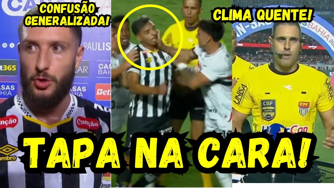 🚨 BOMBA NO CLÁSSICO! JUIZ MANDA JOGADOR DO SANTOS “TOMAR SUCO DE CAJU” E REVOLTA EXPLODE!