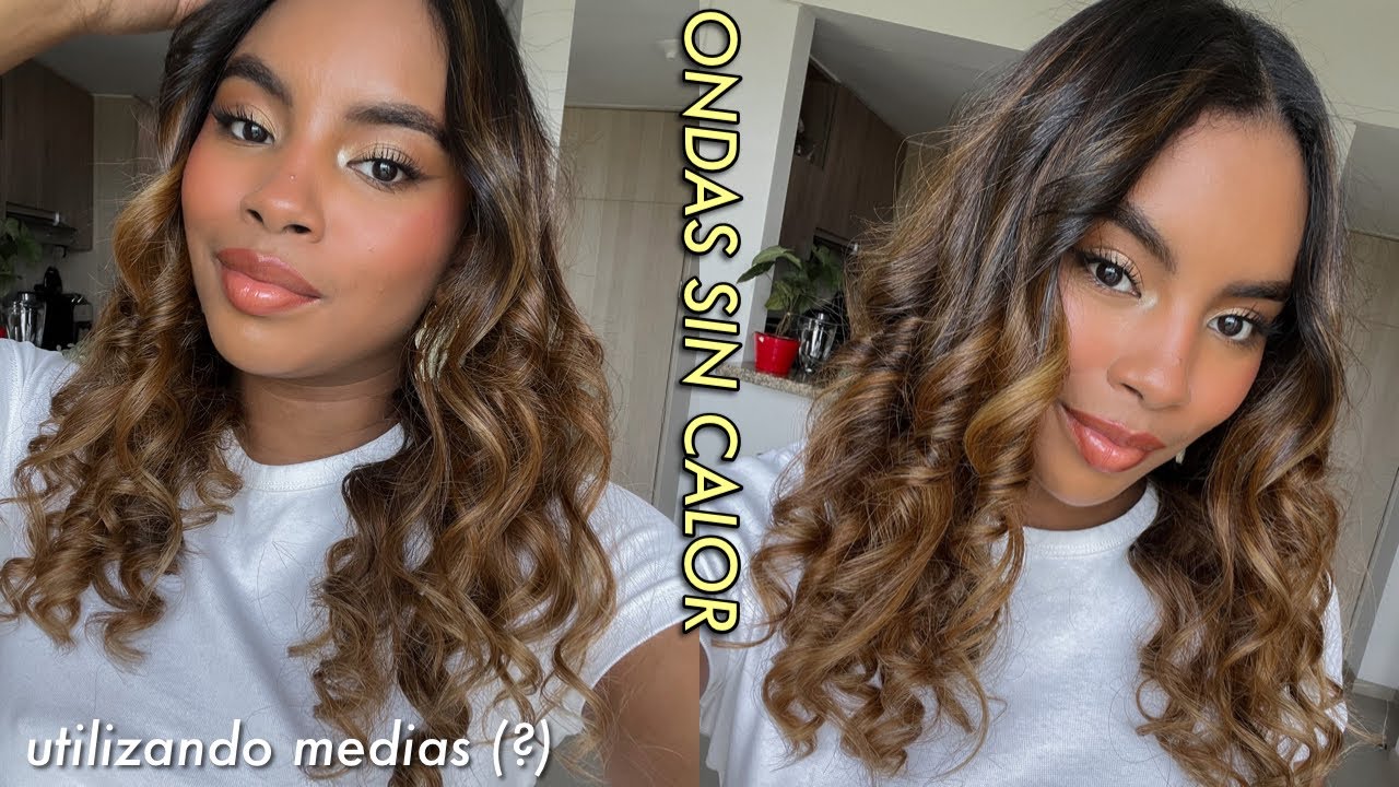 Ondas sin calor utilizando medias!! Probando las ondas con calcetines de Tiktok
