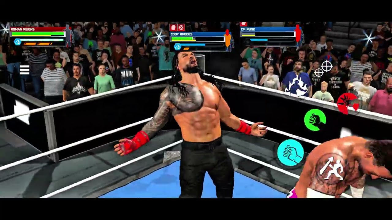 Roman Reigns vs CM Punk & Cody Rhodes: 1 vs 2 Destruction! 🔥 | WWE 2K25 Netflix Edition