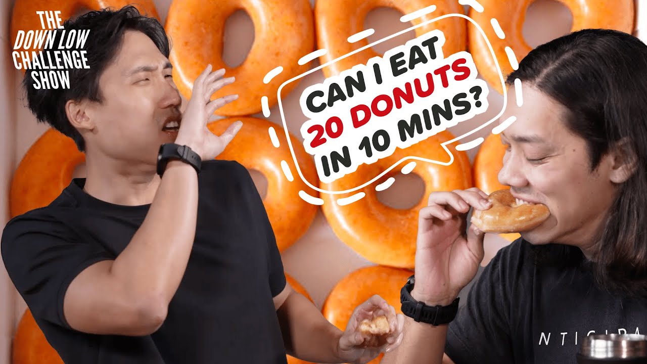 Can I eat 20 donuts in 10 minutes? ft. Zermatt Neo | The Down Low Challenge Show EP10