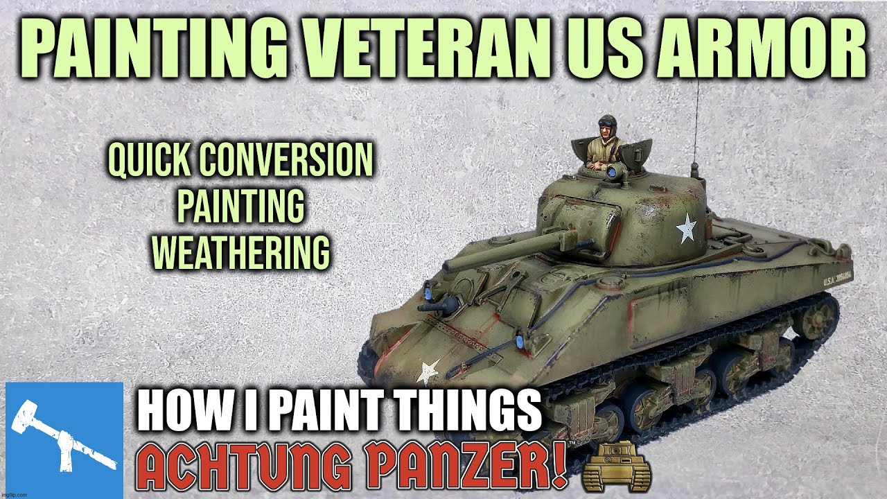 Painting United States Tanks - Colour Modulation Without an Airbrush [How I Paint Things]