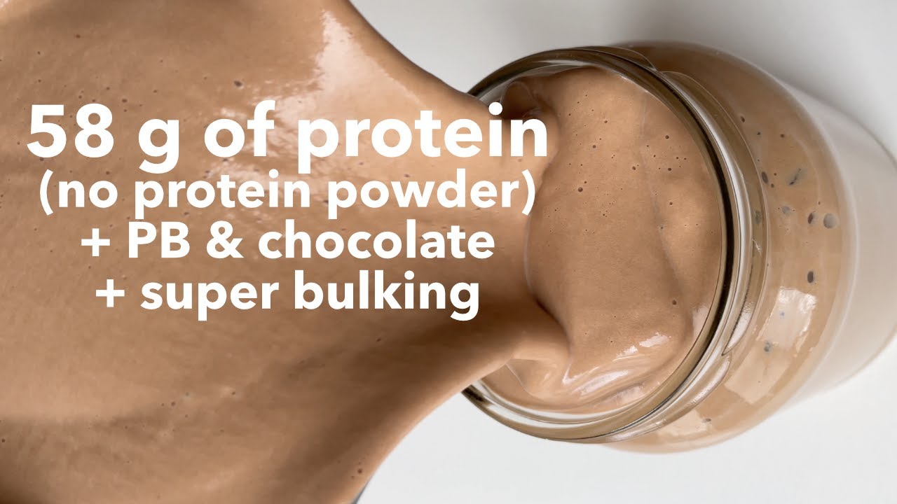 58 g Protein Chocolate & PB Protein Shake without protein powder