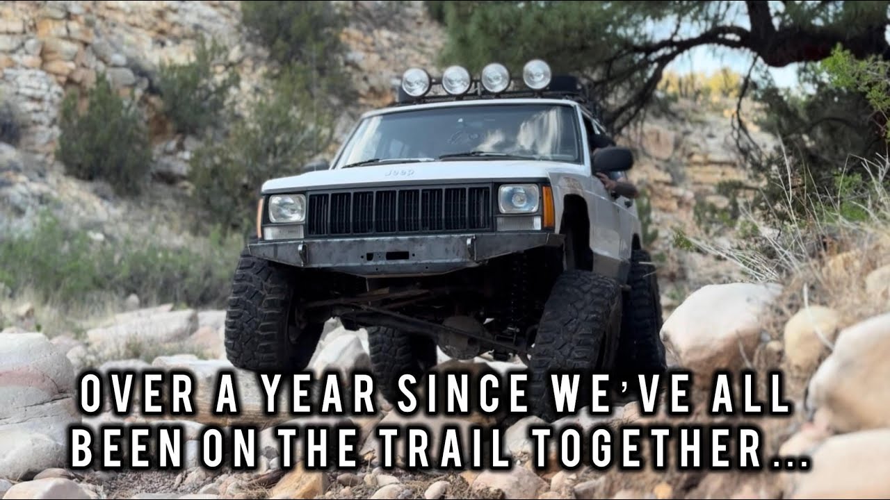 5 Buddies Dust Off Their Jeep Cherokee XJ's On This Fun Trail!
