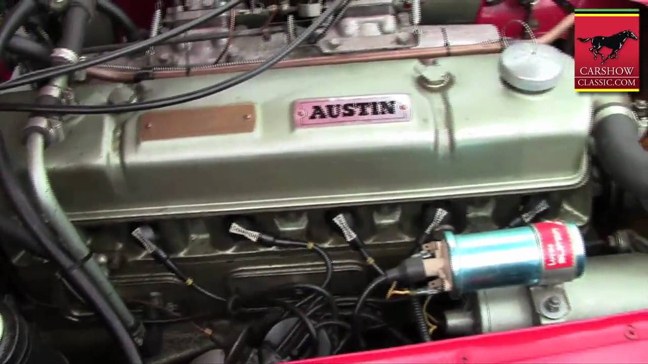 1966 Austin Healey MK III A - engine running. CarshowClassic.com