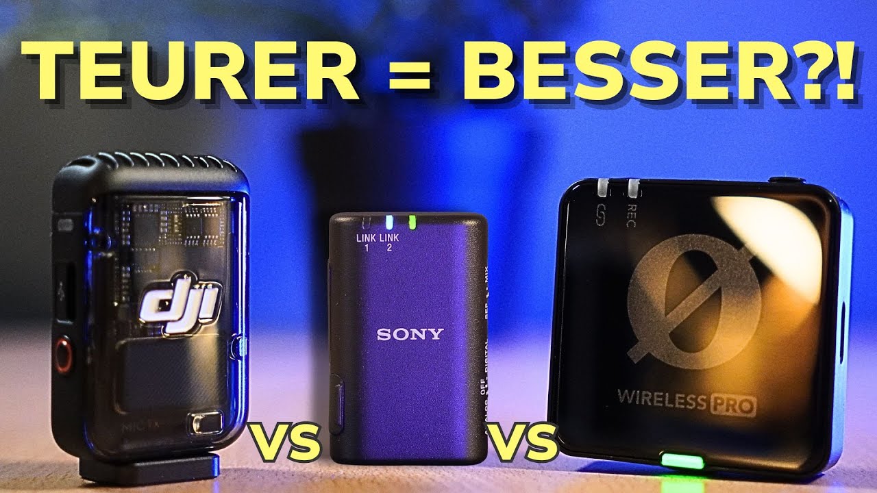 DJI Mic 2 vs Røde Wireless Pro vs. Sony ECM W3 - Die besten Wireless Mikrofone für Profis?!