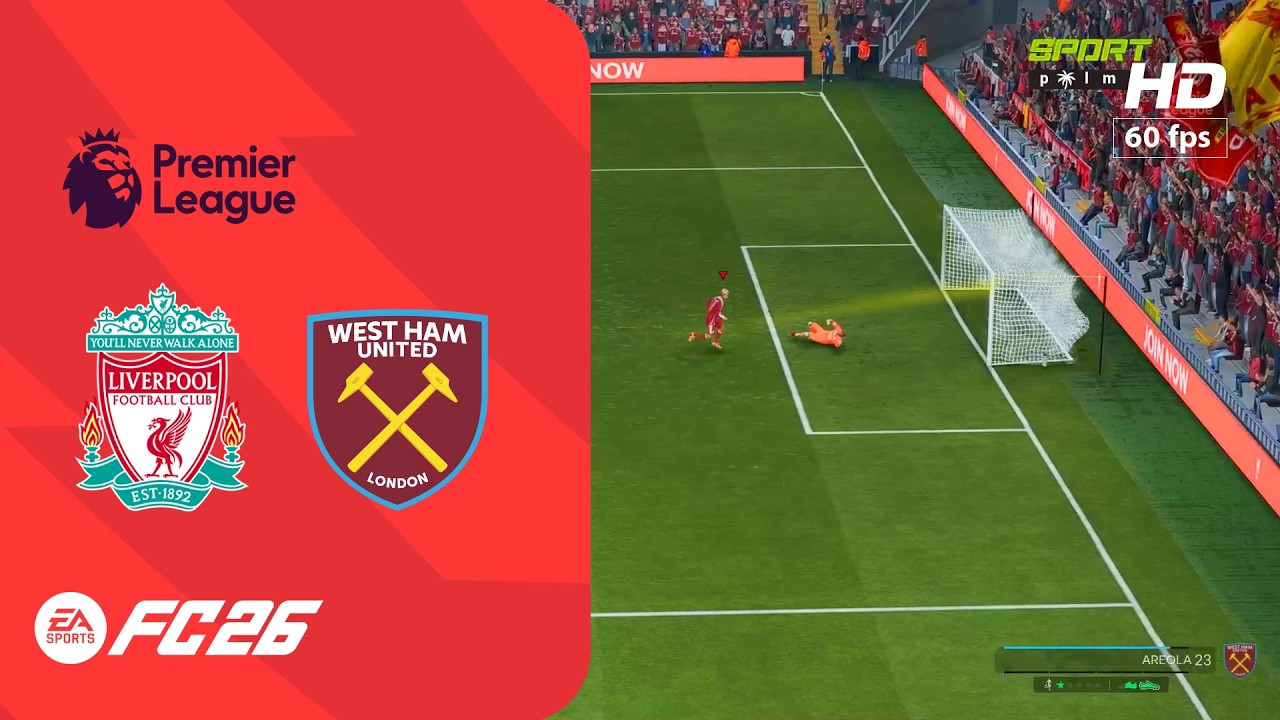 Liverpool vs West Ham - Premiere League | PC [HD60] FC 26 - Full Match
