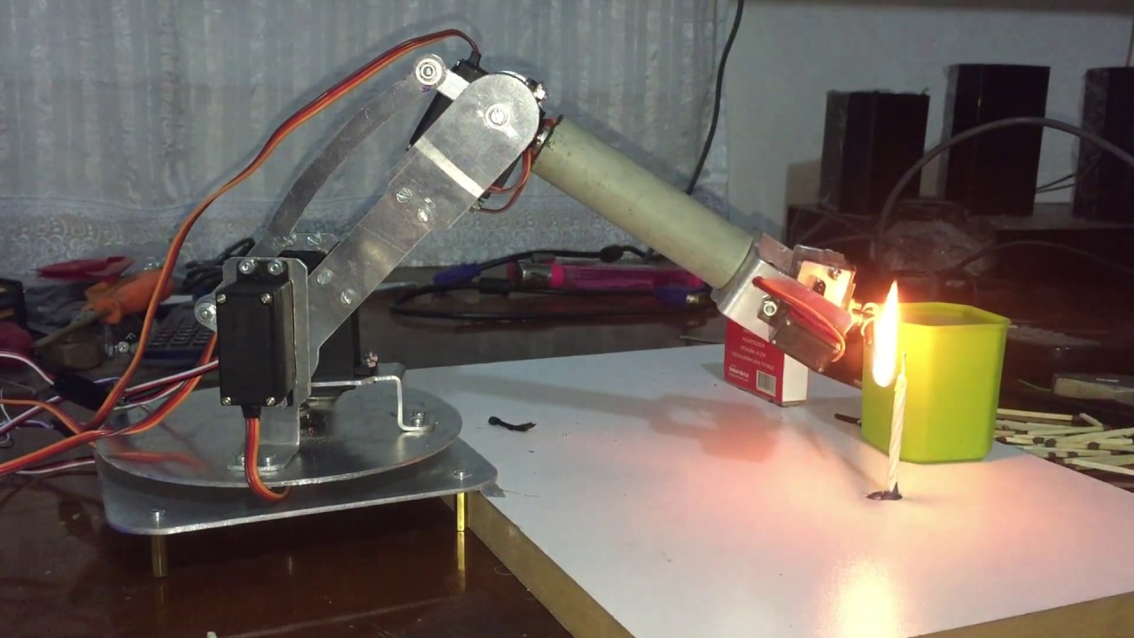 Robot kol servo # T&Uuml;RKER2 # servo test #mg90s#6 axes#robots