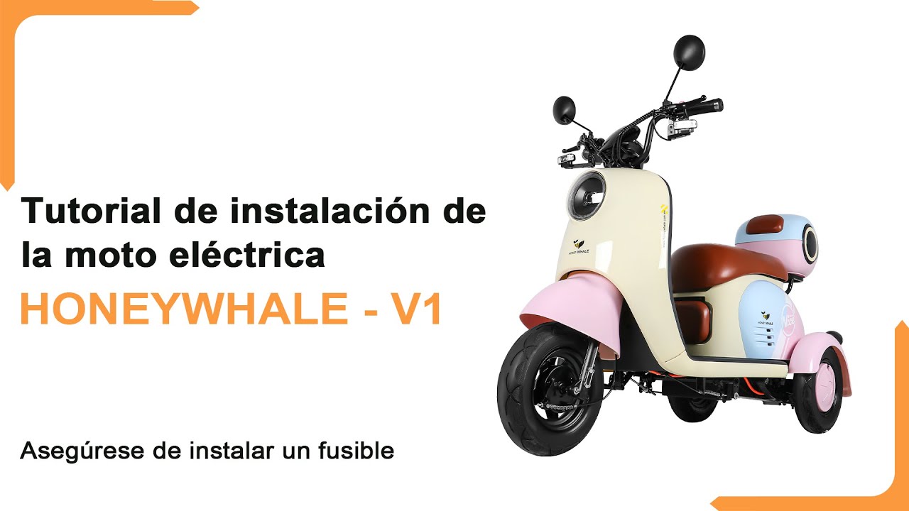 Tutorial de instalación de la moto eléctrica HONEYWHALE V1(Nueva versión) #motorbike #ebike #bike