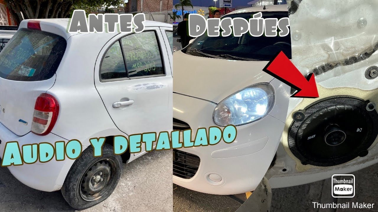 Mejoras e instalación de audio a un Nissan march active/ gran cambio
