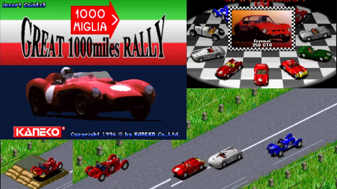 1000 Miglia: Great 1000 Miles Rally (1994 Arcade Game)