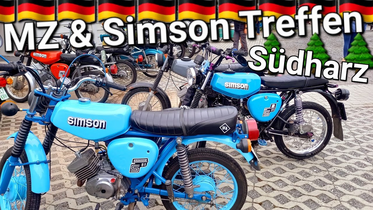 🇩🇪 MZ und Simson Treffen Südharz 2025 🌲 Zweitaktfreunde DDR Kulturgut #simson #motorradtreffen
