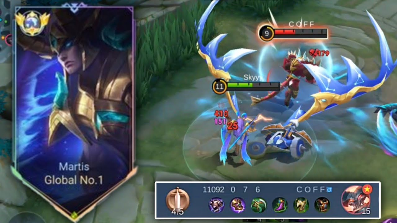 THAMUZ CAN'T PLAY WITH MY MARTIS IN EXP LANE!!🥶 | MARTIS NEW BUILD TO DOMINATE - Mobile Legends