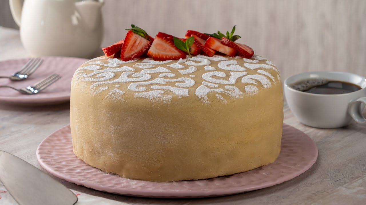 Pastel con cubierta de mazapán | Kiwilimón Postres