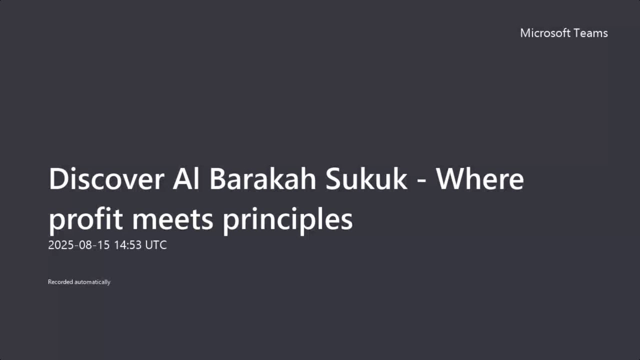 Ifahamu Al Barakah Sukuk ya CRDB