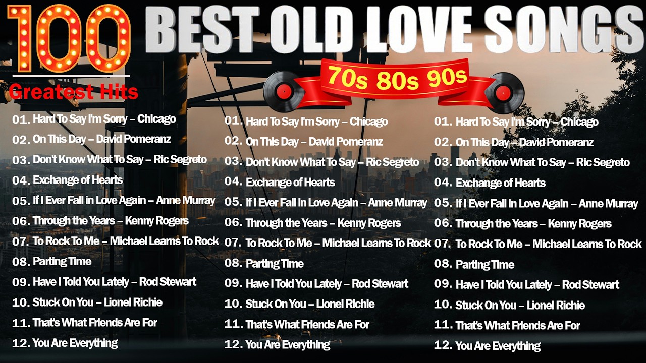 💖 BEST LOVE SONGS EVER 🎶 GREATEST ROMANTIC CLASSIC HITS OF THE 70S, 80S & 90S | OLD LOVE SONGS