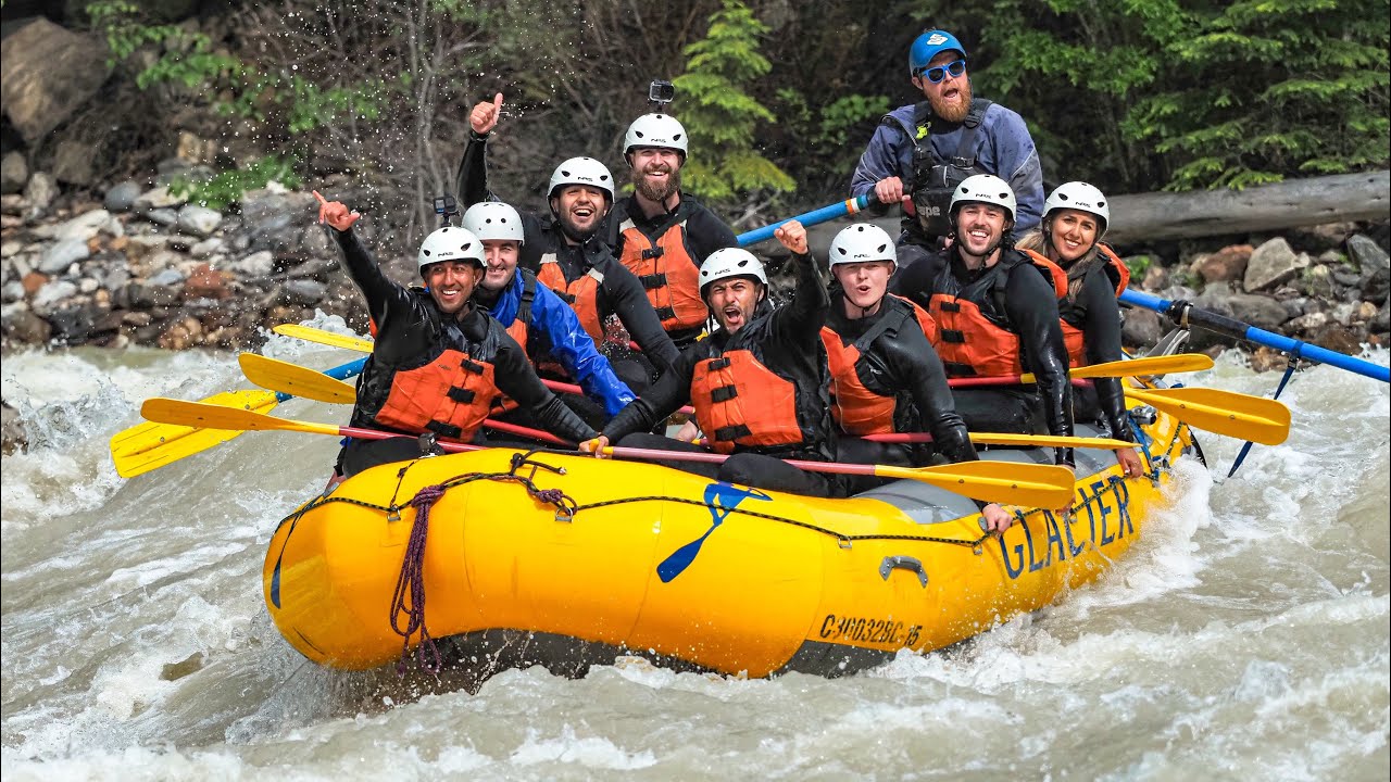 Rafting at the kicking horse river BC, Canada