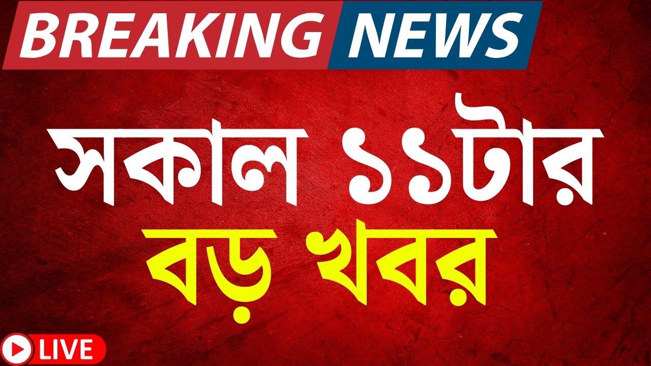 Today Breaking News Live| সকাল ১১-টার বড় খবর | Mamata Banerjee | LPG Crisis News | Iran Israel War