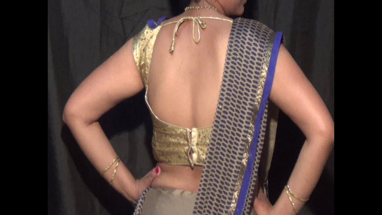 How to drape 4 part designer sari...
